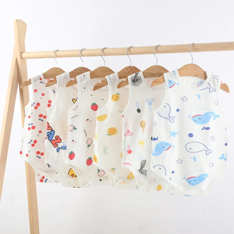 Baby Clothing High Quality - Bebê recém-nascido Onesies triangulares, macacão infantil,