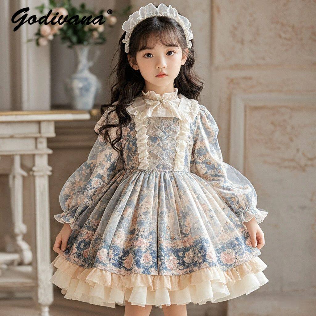 Baby Clothing Dresser - Vestido de Princesa Lolita para Meninas,